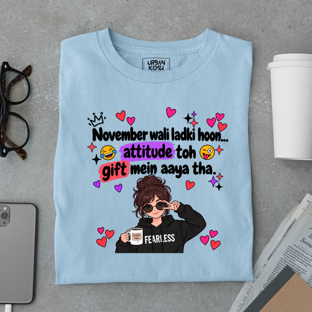 November Wali Ladki Graphic T-Shirt