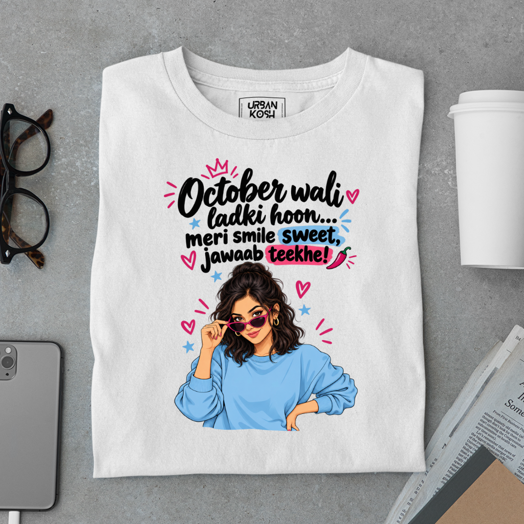 October Queen Attitude Graphic T-Shirt