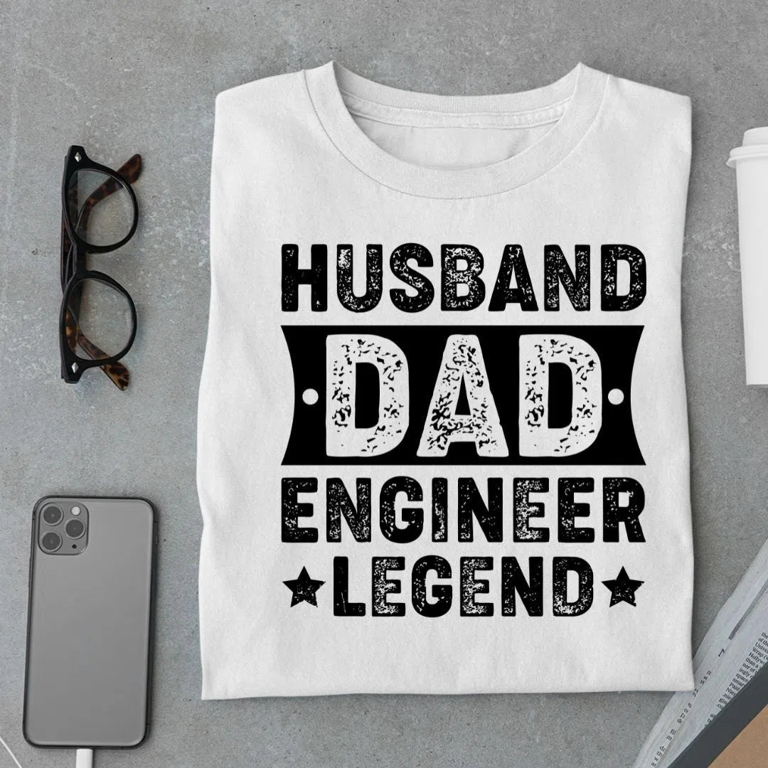 Husband Dad Engineer Legend T - Shirt - Urban Kosh