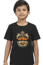 Load image into Gallery viewer, Legends are Made in April and I am the Legend Kids T Shirt - Urban Kosh
