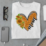 Load image into Gallery viewer, Sunflower Heart Mom T Shirt
