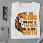 Load image into Gallery viewer, This King was born in 1992 Legend T Shirt
