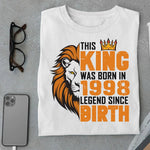 Load image into Gallery viewer, This King was born in 1998 Legend T Shirt
