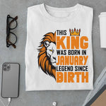 Load image into Gallery viewer, This King was born in January Legend T Shirt
